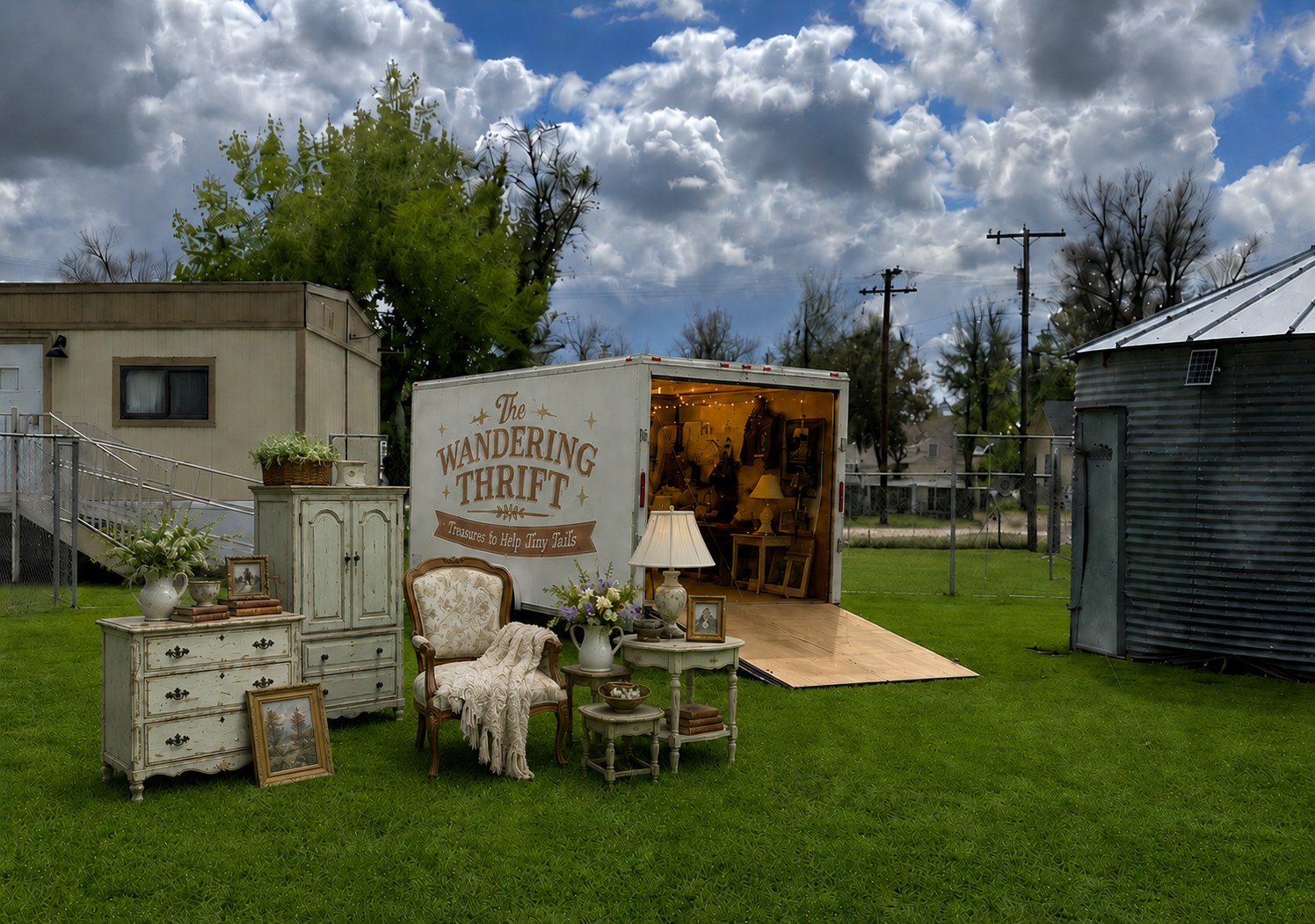 The Wandering Thrift trailer open for business